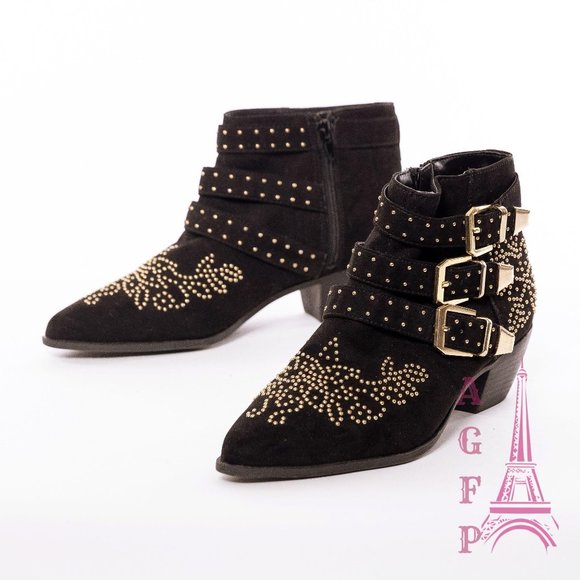 TOPSHOP kowboy Chloe Dupes studded western booties - Picture 5 of 14